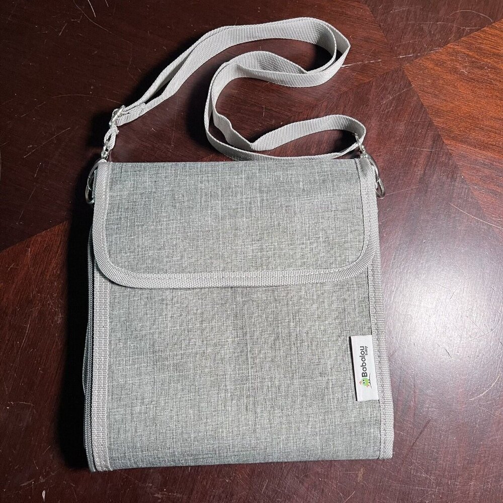 Babalou Baby Portable Changing Pad Compact Travel Multiple Pockets with Strap